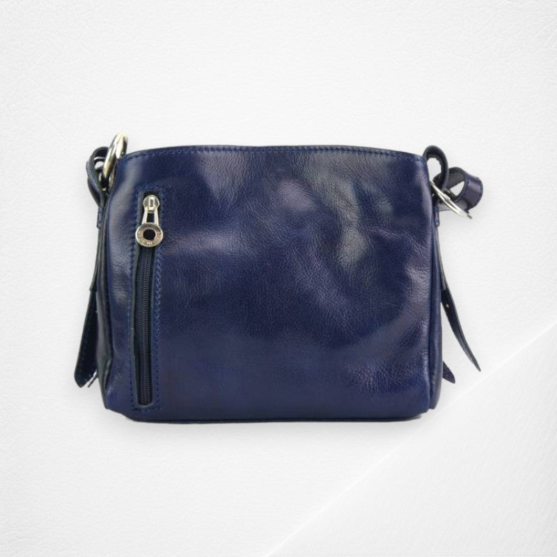 Viviana V Leather Shoulder Bag