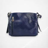 Viviana V Leather Shoulder Bag