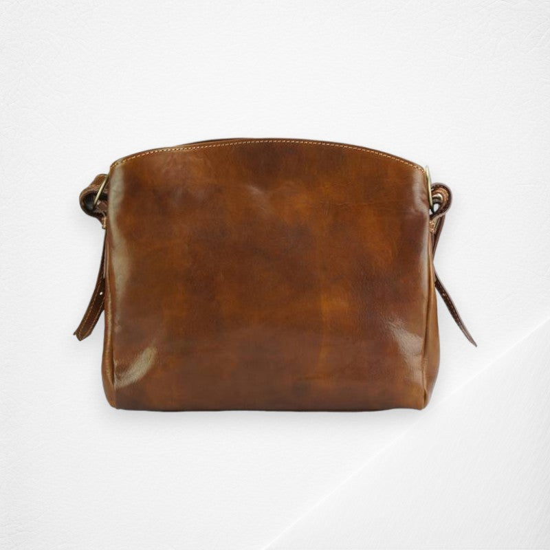 Viviana V Leather Shoulder Bag