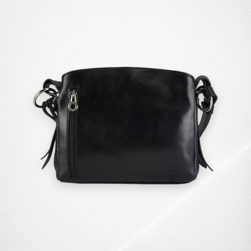 Viviana V Leather Shoulder Bag