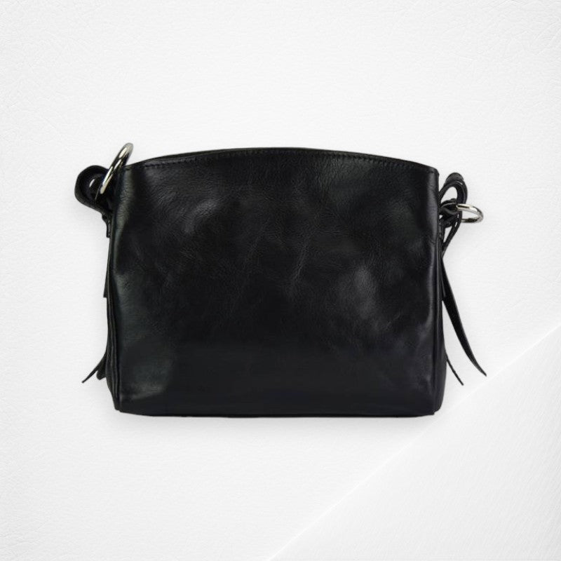 Viviana V Leather Shoulder Bag