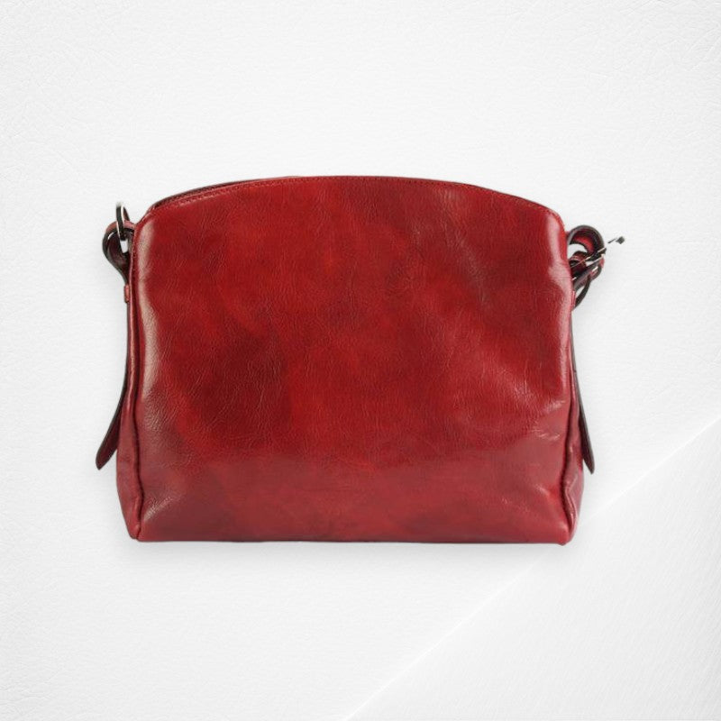 Viviana V Leather Shoulder Bag