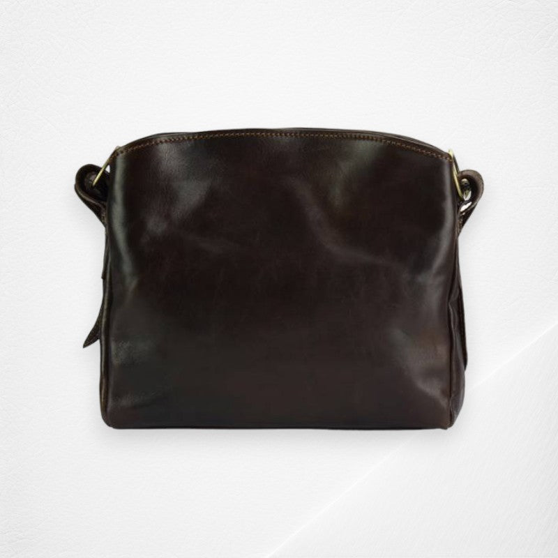 Viviana V Leather Shoulder Bag