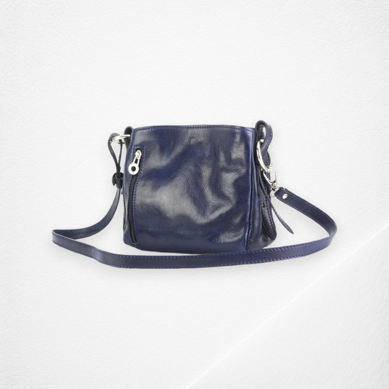 Viviana V Leather Shoulder Bag