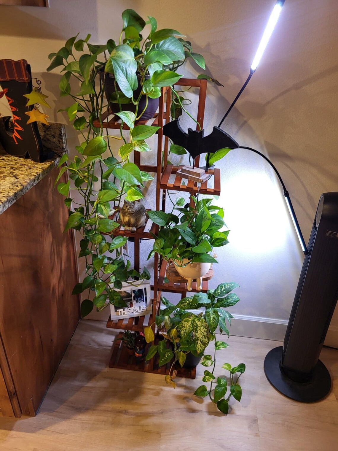 6 Tier 7 Potted Bamboo Plant Stand | Tall Plant Stand | Plant Holder | Modern Plant Stand | Plant Stand Indoor | Plant Lover Gift