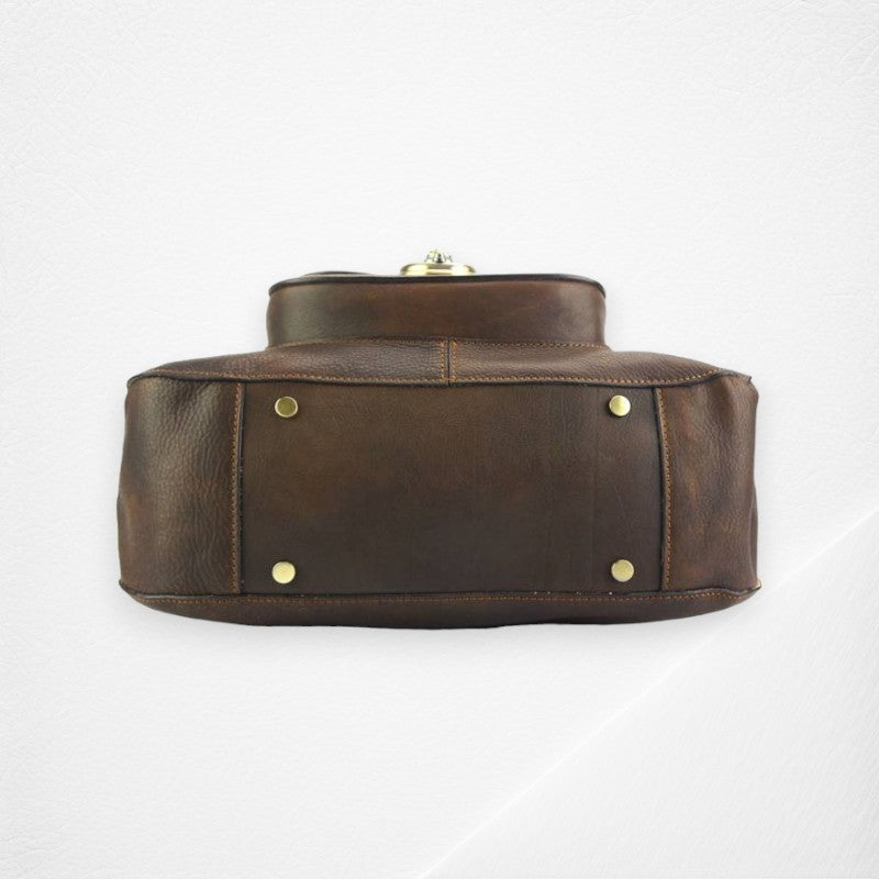 Duomo leather shoulder bag