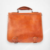 Leather Briefcase With Two Compartments