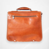 Leather Briefcase With Two Compartments