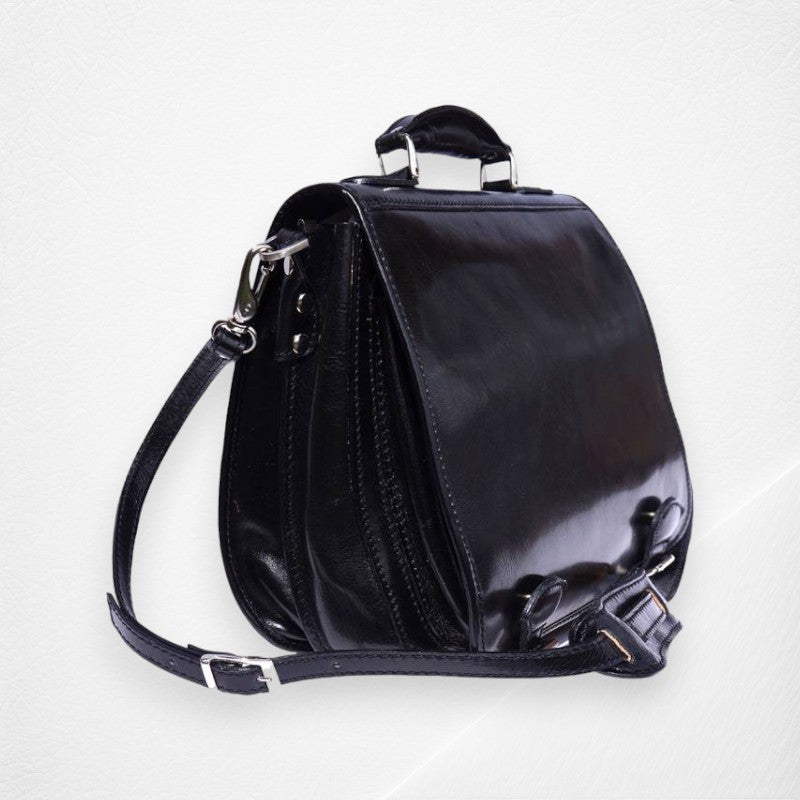 Leather Briefcase With Two Compartments