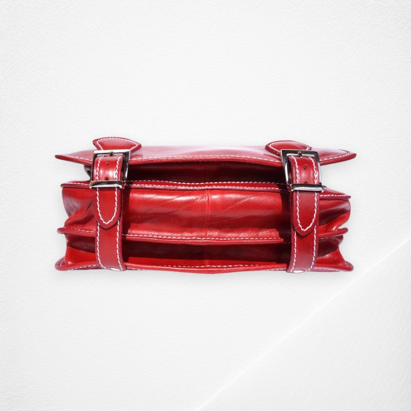 Leather Briefcase With Two Compartments