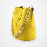 Maddalena Leather Bucket Bag