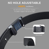 Men’s Tactical Ratchet Web Belt – Nylon No-Hole Hiking & Golf Belt with Automatic Buckle
