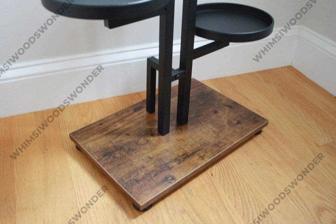 Multi Tier Wood & Metal Plant Stand | Indoor Plant Stand | Plant Rack | Tiered Plant Stand | Plant Pot | Flower Stand | Plant Lover Gift