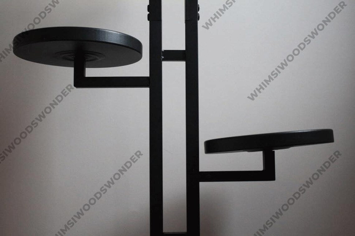 Multi Tier Wood & Metal Plant Stand | Indoor Plant Stand | Plant Rack | Tiered Plant Stand | Plant Pot | Flower Stand | Plant Lover Gift
