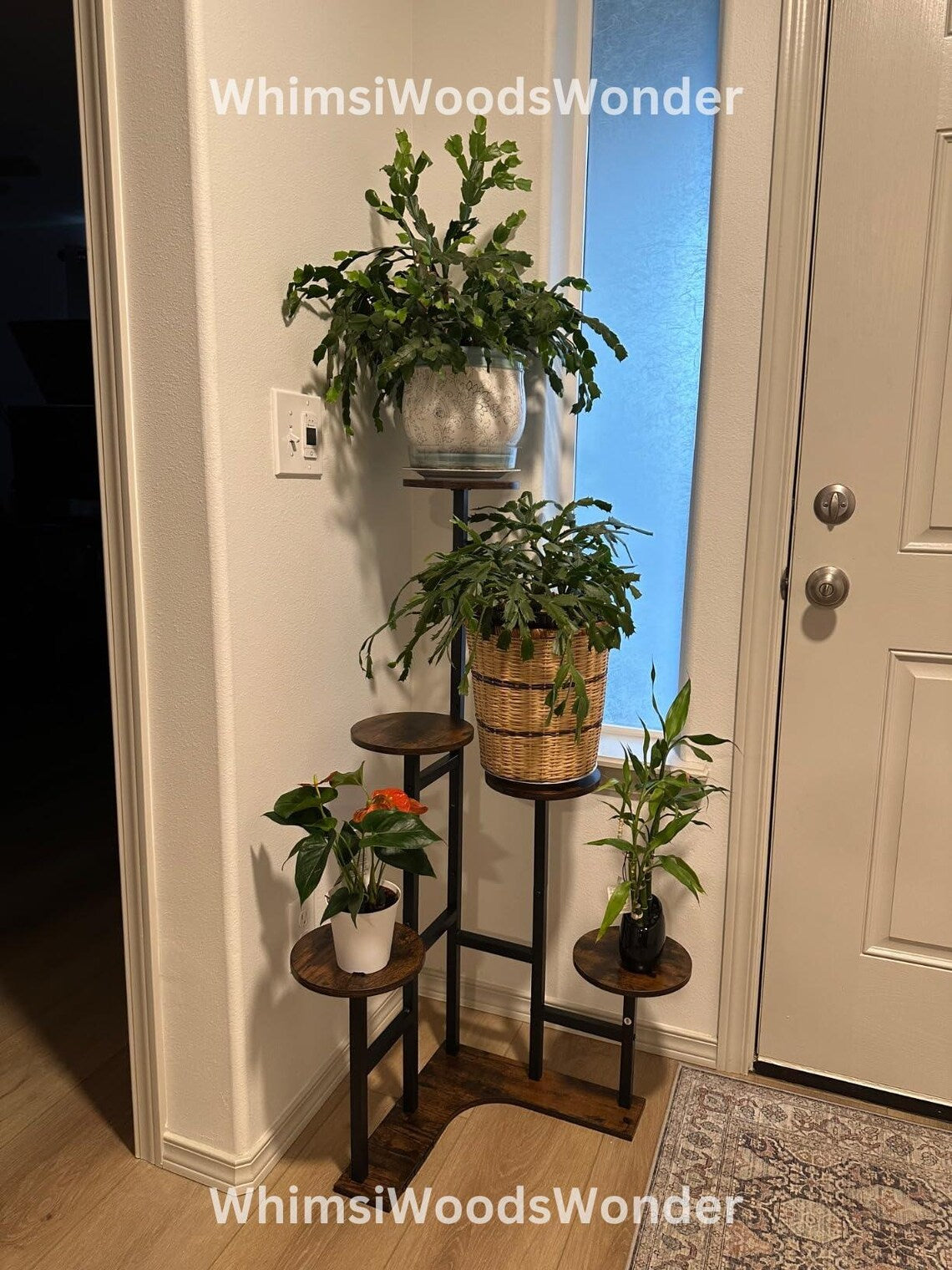 Set of 2 Wooden 6 Tier Plant Stand | Corner Plant Stand | Plant Stand Indoor | Modern Plant Stand | Plant Holder | Plant Shelf