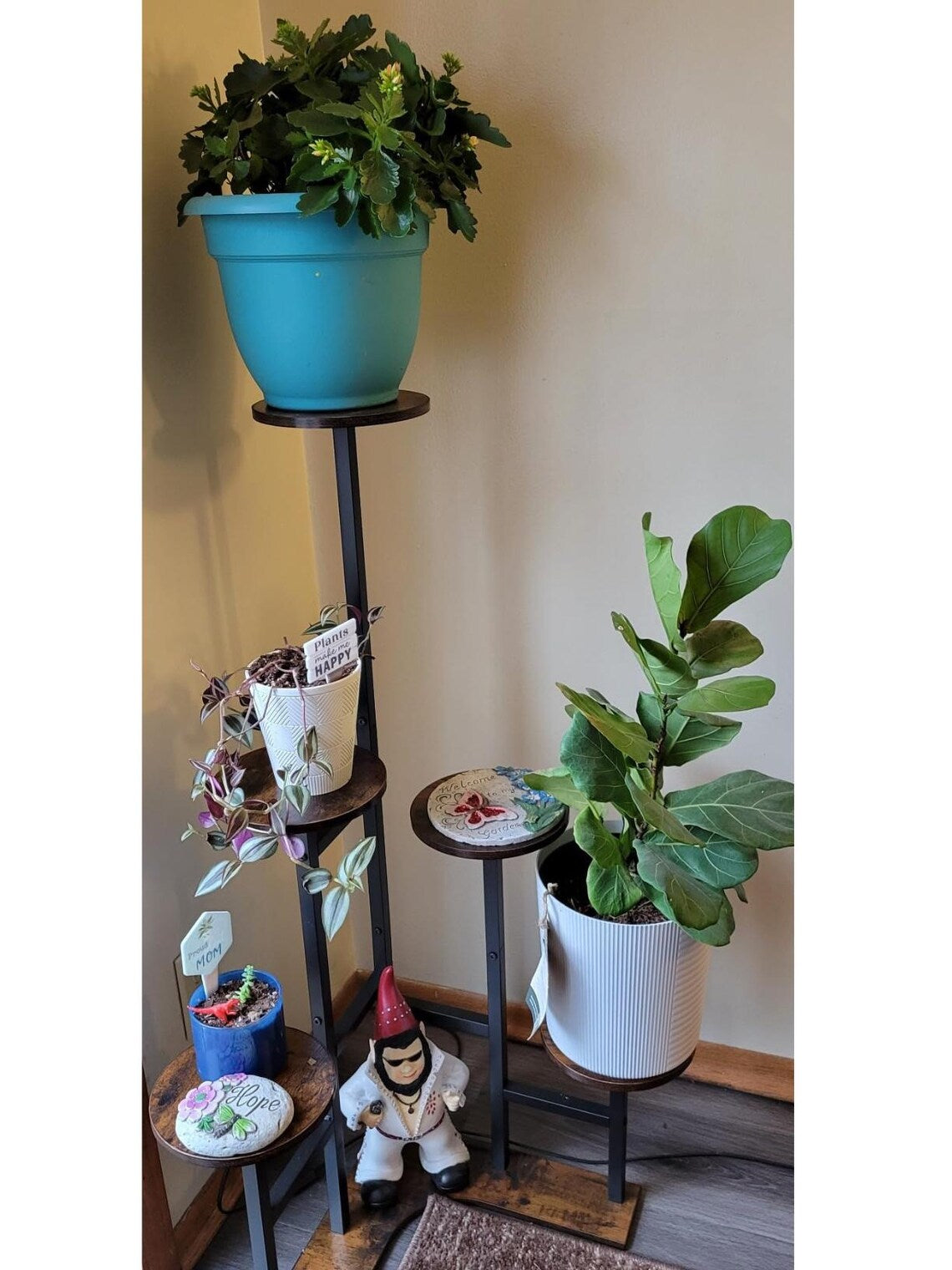 Set of 2 Wooden 6 Tier Plant Stand | Corner Plant Stand | Plant Stand Indoor | Modern Plant Stand | Plant Holder | Plant Shelf