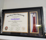 Wooden Diploma Frame with Tassel Holder | College Degree Frame | Graduation Frames | Masters Diploma Frame | Gift For Graduate