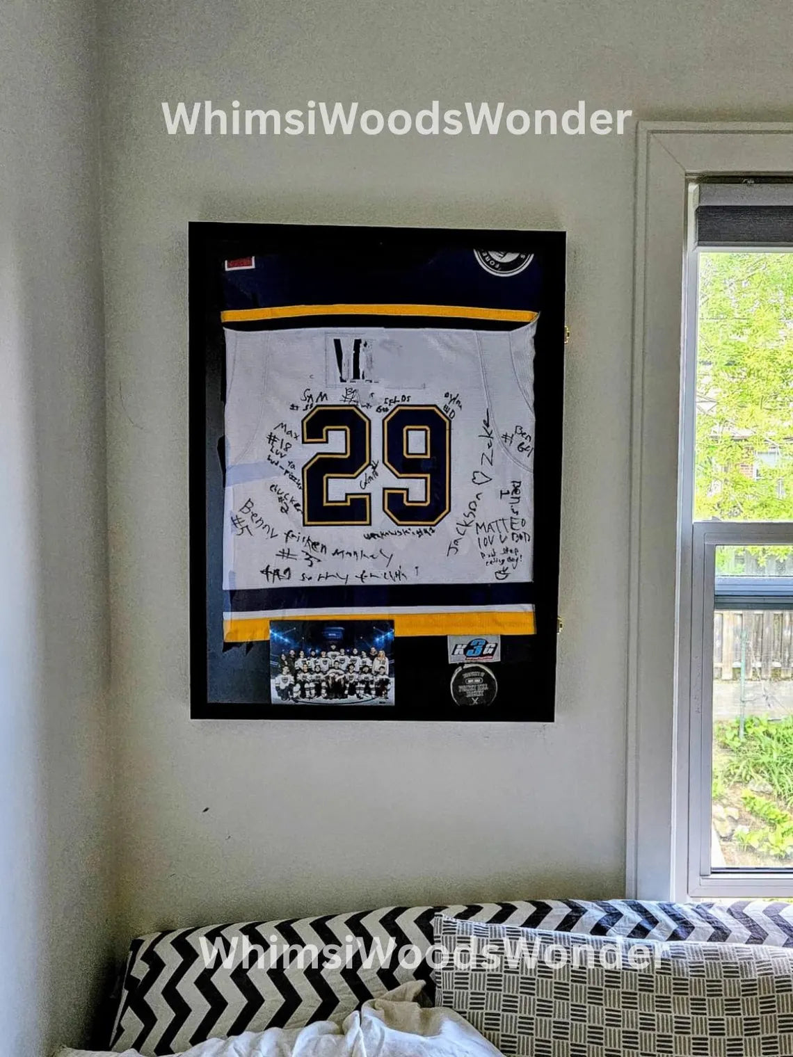 Wooden Jersey Frame Display Case | Sports Jersey Frame | Jersey Shadowbox | Sports Team Gift | Jersey Display | Gift For Him